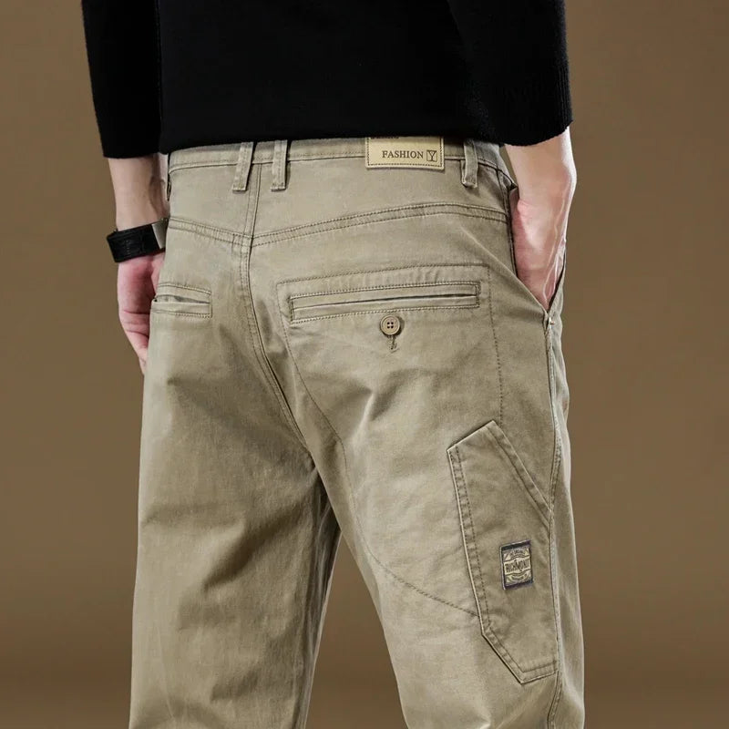 Thin khaki pants