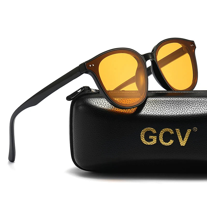 GCV Night Vision Sunglasses – Polarized, Yellow Lens, Driving Eyewear, Unisex