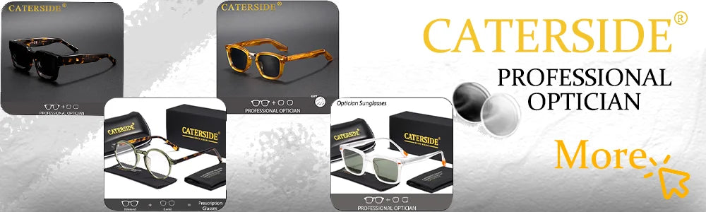 CATERSIDE Sunglasses – Small Square Frame, Men & Women, Travel, Party, Festival