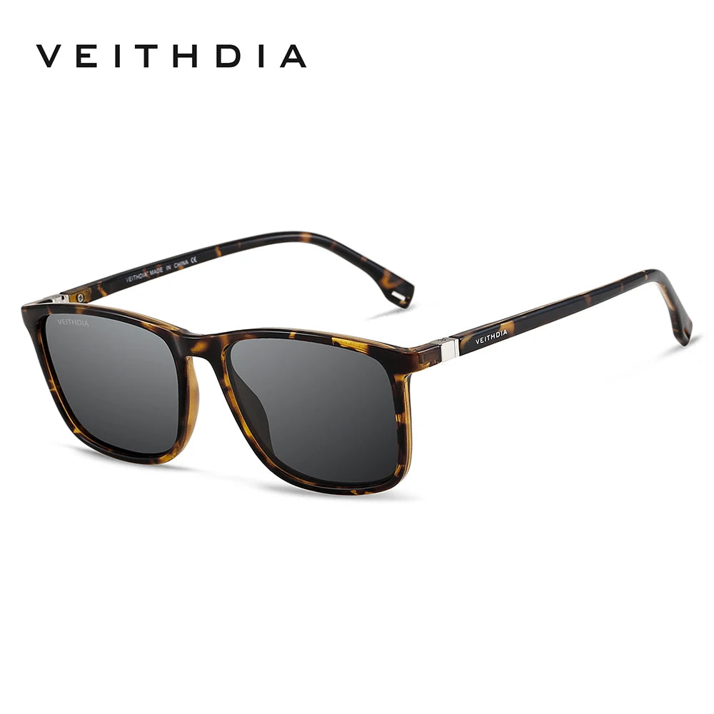 VEITHDIA Unisex Retro Sunglasses – Polarized, UV400, TR90, Vintage