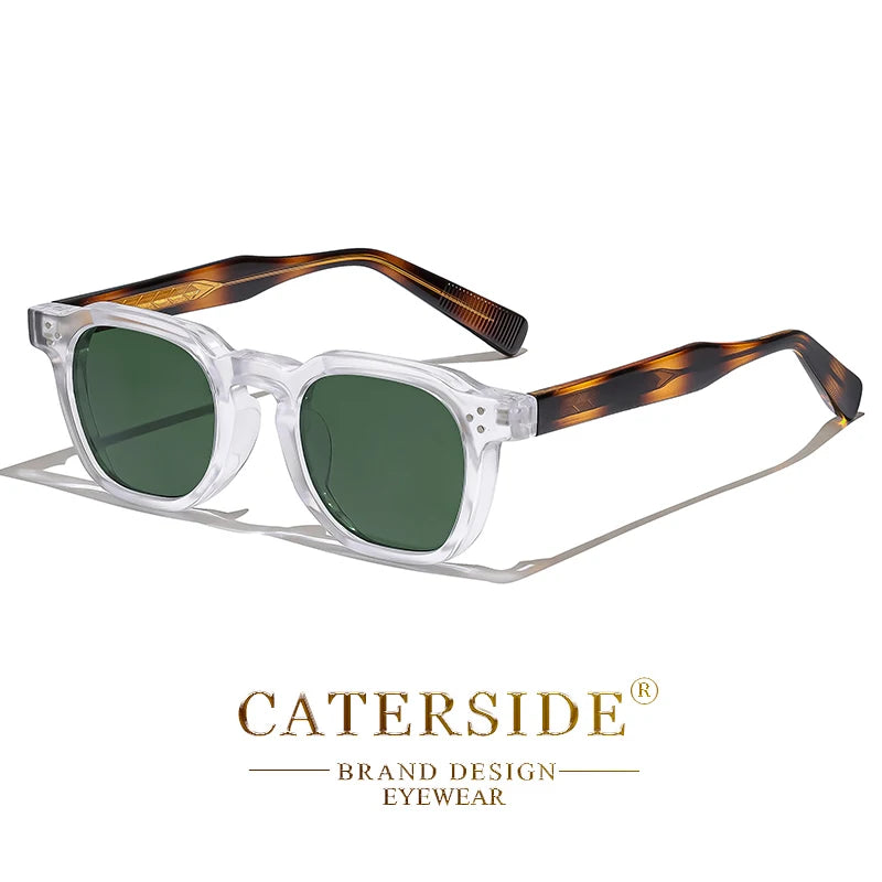 CATERSIDE Sunglasses – Small Square Frame, Men & Women, Travel, Party, Festival