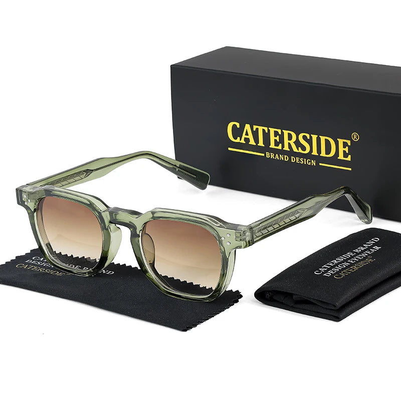 CATERSIDE Sunglasses – Small Square Frame, Men & Women, Travel, Party, Festival