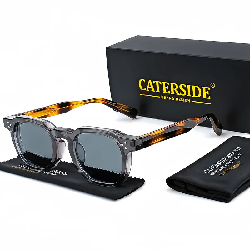 CATERSIDE Sunglasses – Small Square Frame, Men & Women, Travel, Party, Festival