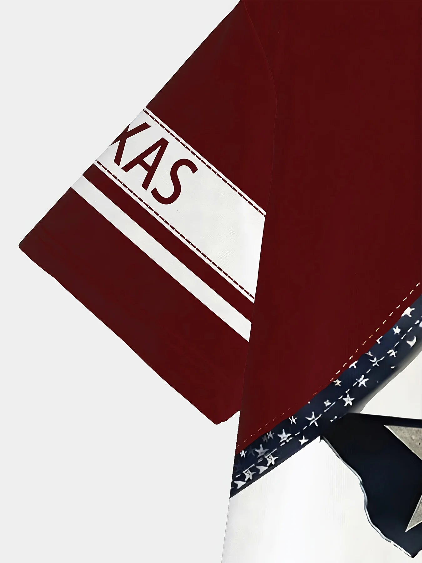 Men’s Texas Flag T-Shirt – Crew Neck, Polyester Knit, Regular Fit