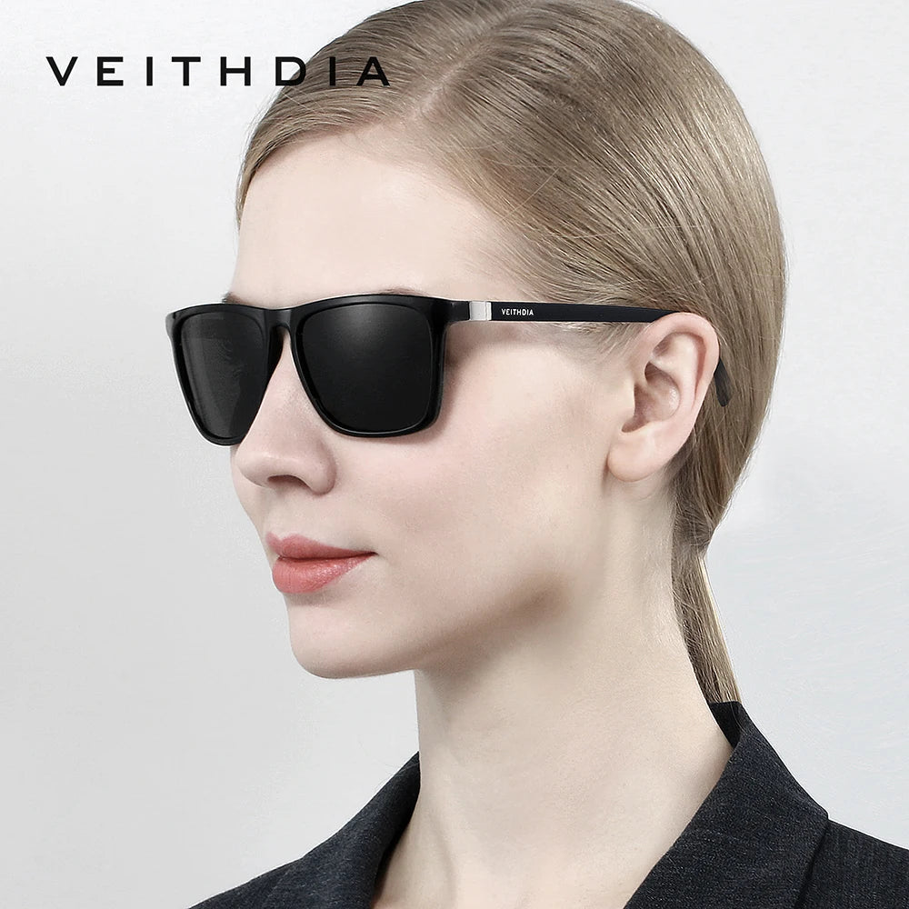 VEITHDIA Unisex Retro Sunglasses – Polarized, UV400, TR90, Vintage