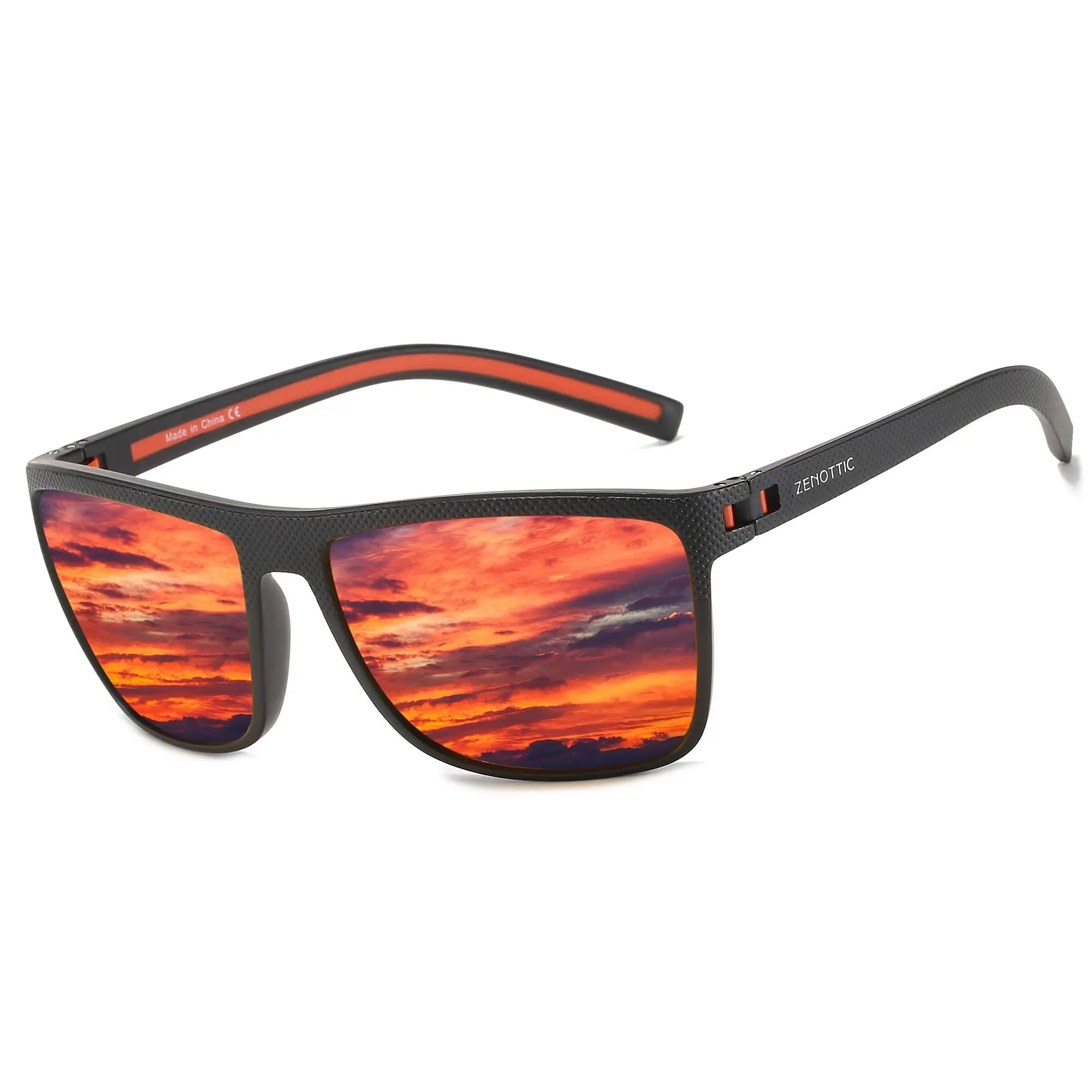 ZENOTTIC Polarized Sunglasses – TR90 Frame, UV400, Square, Unisex