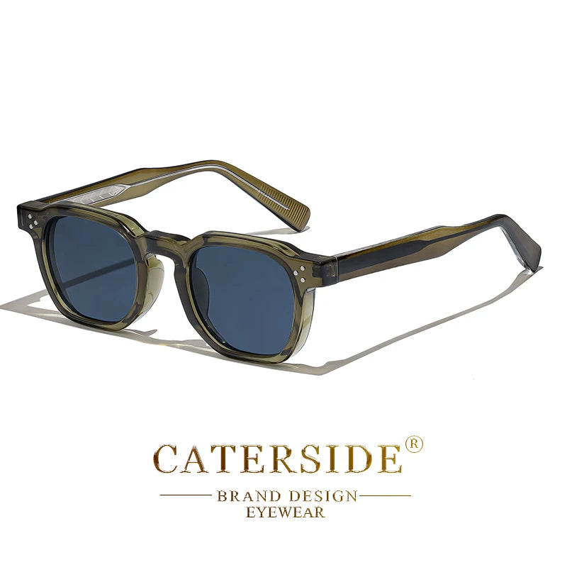 CATERSIDE Sunglasses – Small Square Frame, Men & Women, Travel, Party, Festival