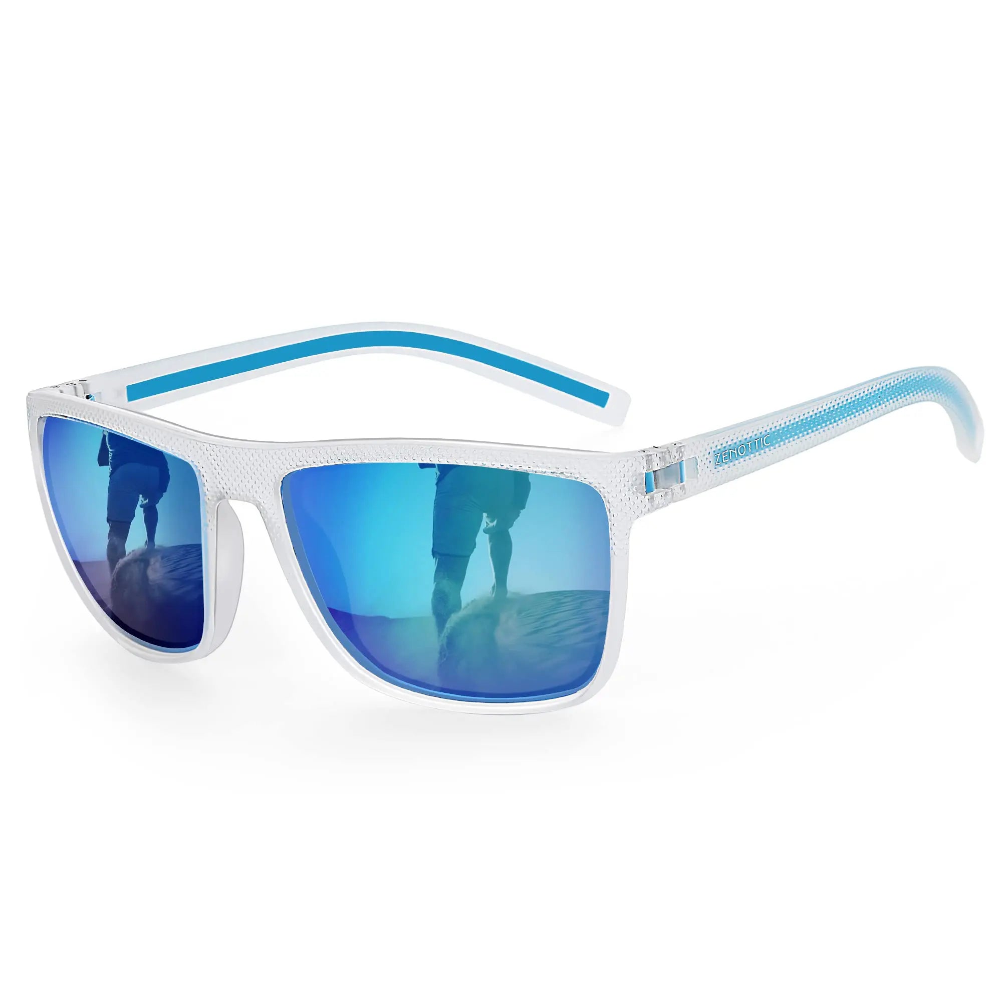 ZENOTTIC Polarized Sunglasses – TR90 Frame, UV400, Square, Unisex