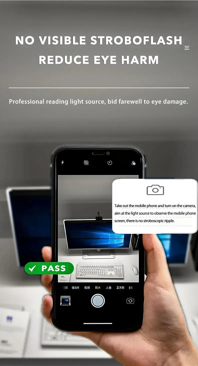 LED Desk Lamp Monitor Light Bar PC Computer Dimmable Screen Light 33cm 50cm Office Study Reading Hanging Table Lamp USB Powered