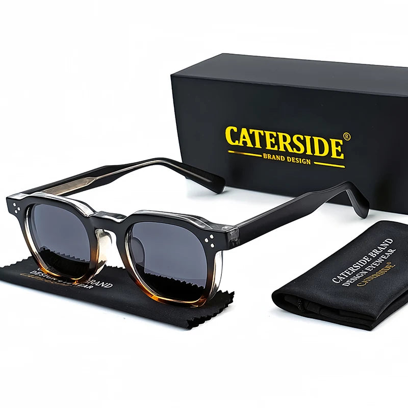 CATERSIDE Sunglasses – Small Square Frame, Men & Women, Travel, Party, Festival