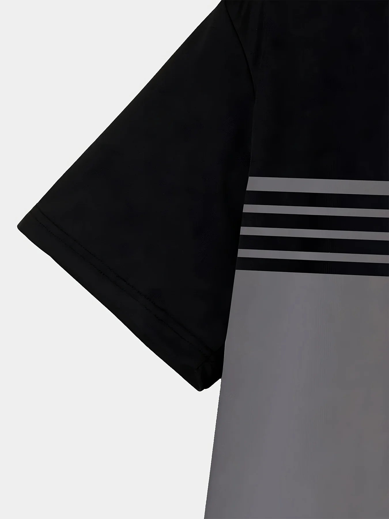 Men’s Summer Striped T-Shirt – Casual, Breathable, Round Neck