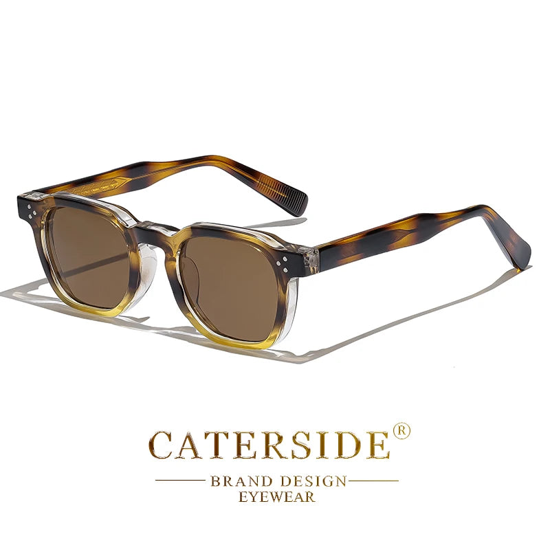 CATERSIDE Sunglasses – Small Square Frame, Men & Women, Travel, Party, Festival