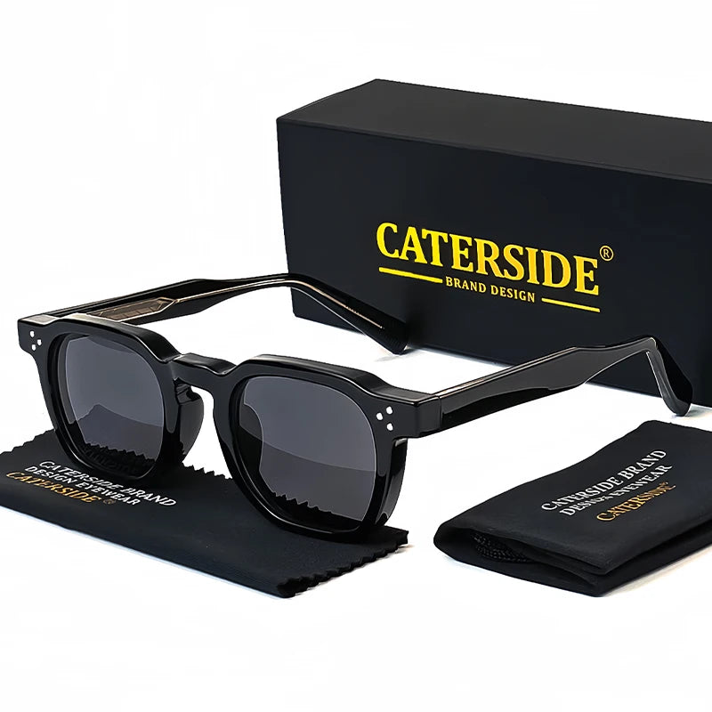 CATERSIDE Sunglasses – Small Square Frame, Men & Women, Travel, Party, Festival