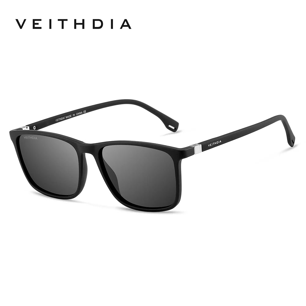 VEITHDIA Unisex Retro Sunglasses – Polarized, UV400, TR90, Vintage