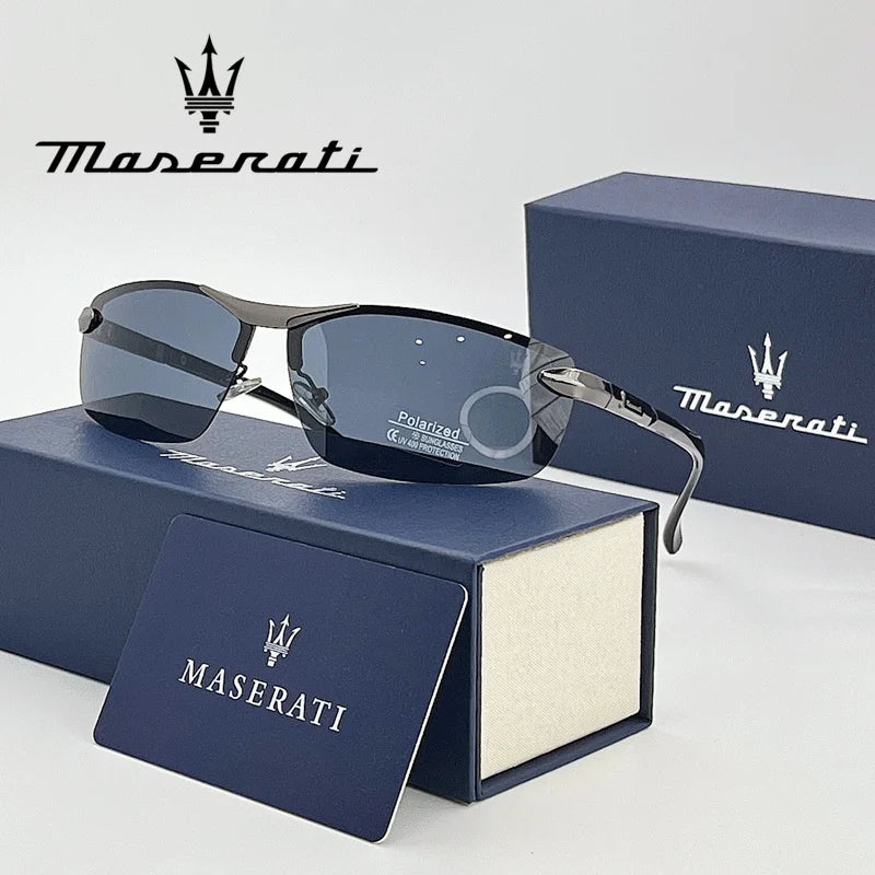 MASERATI Luxury Sunglasses – Polarized, UV400, Driving, Premium Unisex Design