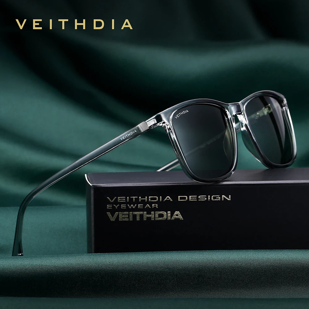 VEITHDIA Unisex Retro Sunglasses – Polarized, UV400, TR90, Vintage